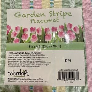 Colordrift Garden Stripe Placemat